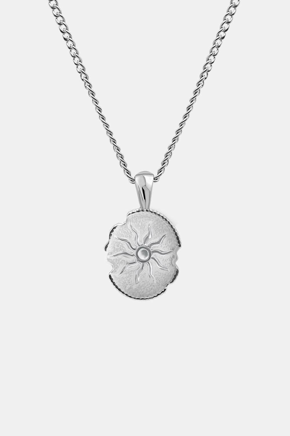 EXCITÀRE Eclipse Necklace in silver, front view product photo