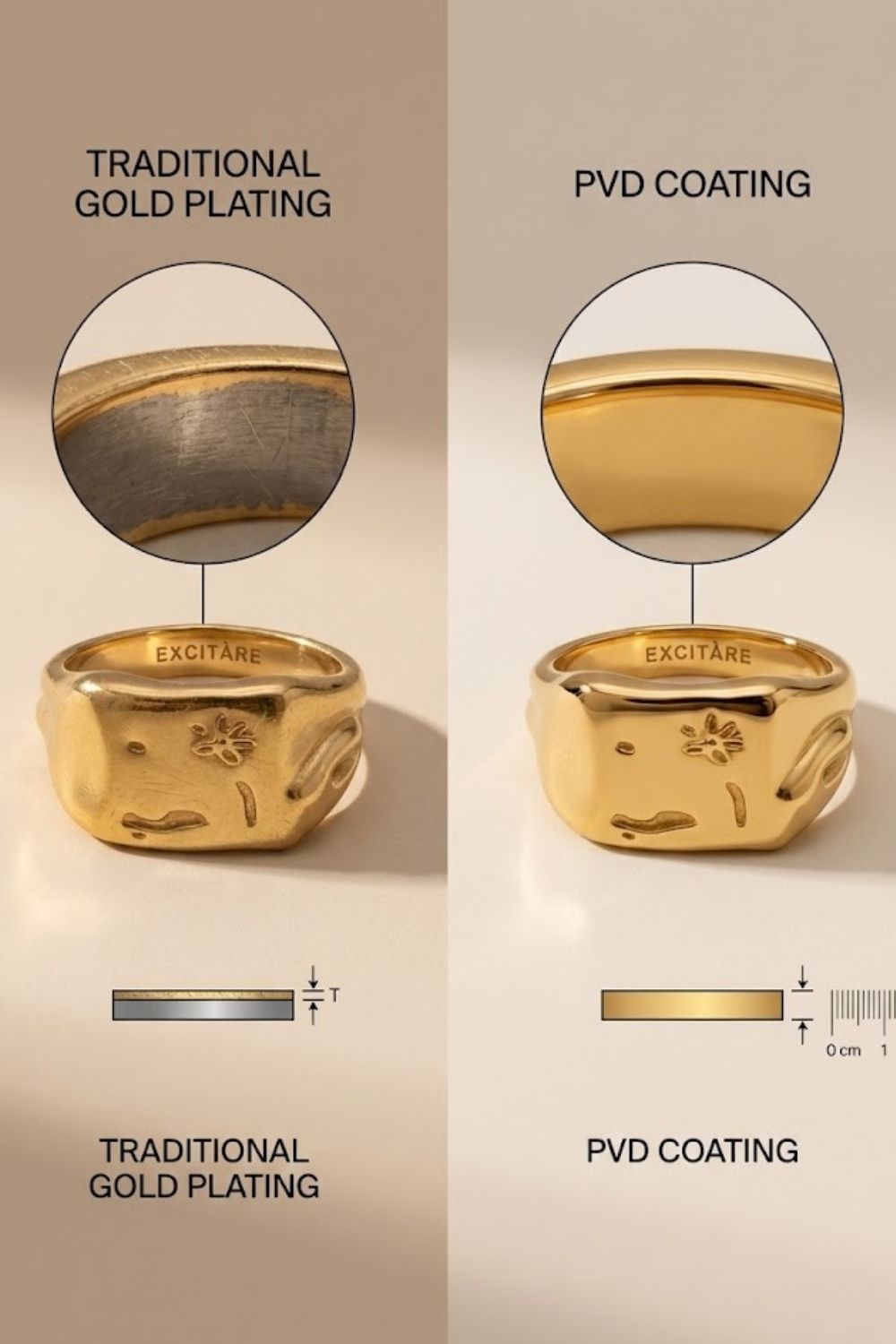 PVD Coating vs Traditional Gold Plating – What’s the Difference?