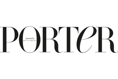 Mr Porter Black logo on a White background