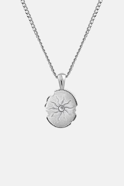 EXCITÀRE Eclipse Necklace in silver, front view product photo