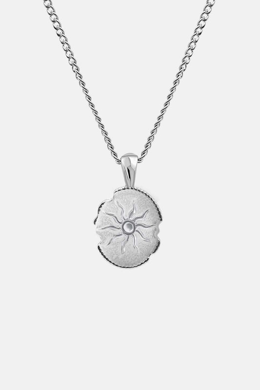EXCITÀRE Eclipse Necklace in silver, front view product photo