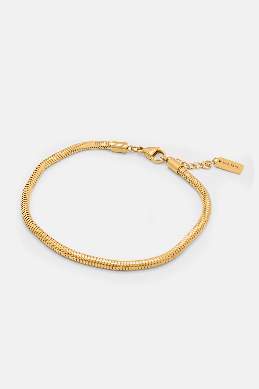 EXCITÀRE Figaro Bracelet in gold, side view highlighting chain design