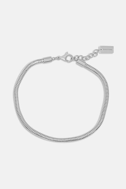 EXCITÀRE Figaro Bracelet in Silver, front view product photo
