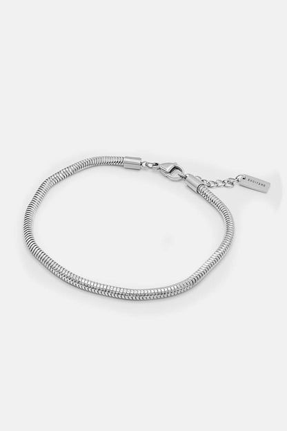 EXCITÀRE Figaro Bracelet in silver, side view highlighting chain design