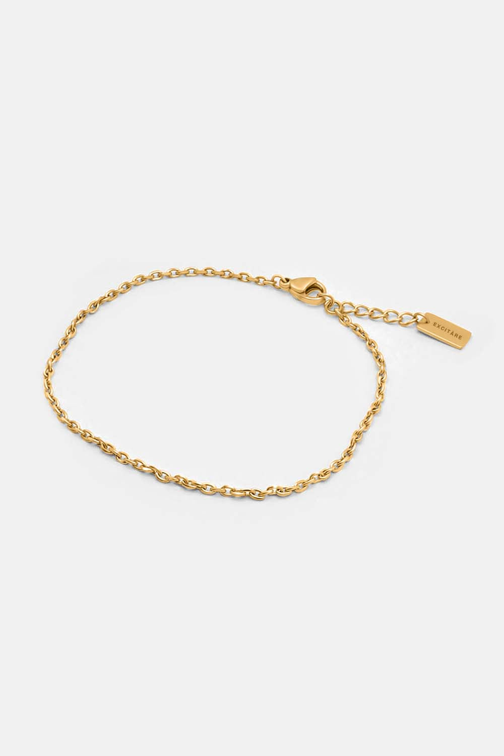 EXCITÀRE Nova Bracelet in gold, side view highlighting chain design